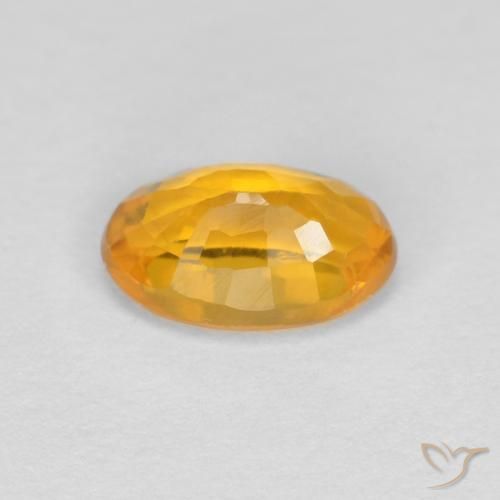 9,17 ctw natürlicher Mittelorange Saphir, Oval, VVS
