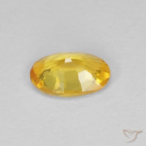9,17 ctw natürlicher Golden Saphir, Oval, VVS