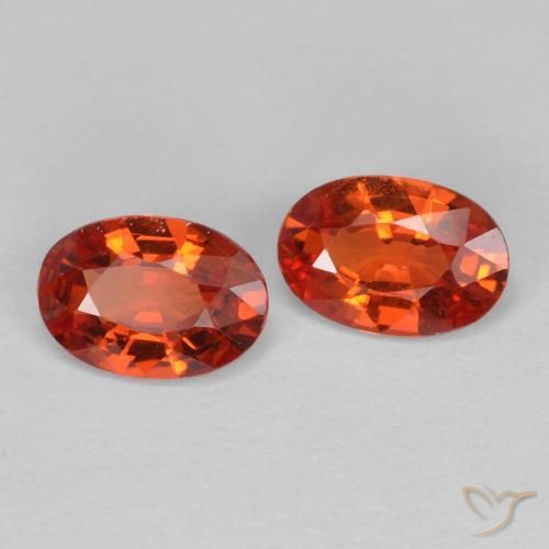 0.88 ct natürliche Mittelrot Saphir-Edelsteine, Oval, VVS