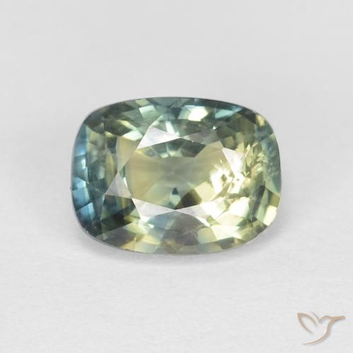 1.18ct Natürlicher Mehrfarbig Saphir, Kissen, VS-SI