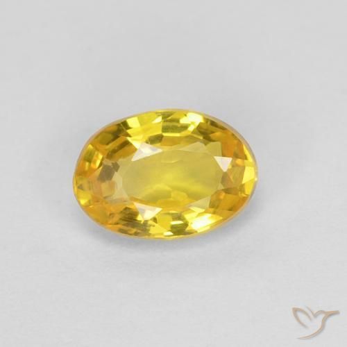 9,17 ctw natürlicher Golden Saphir, Oval, VVS