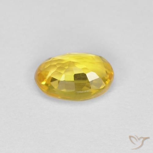 9,17 ctw natürlicher Golden Saphir, Oval, VVS