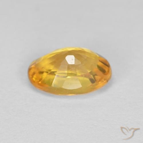 9,17 ctw natürlicher Orange-Gold Saphir, Oval, VVS