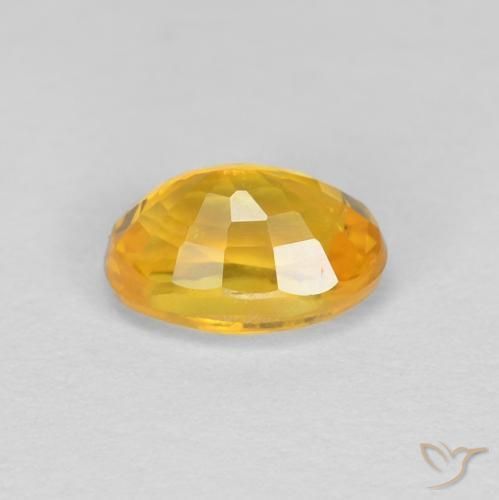 9,17 ctw natürlicher Dunkelgolden Saphir, Oval, VVS