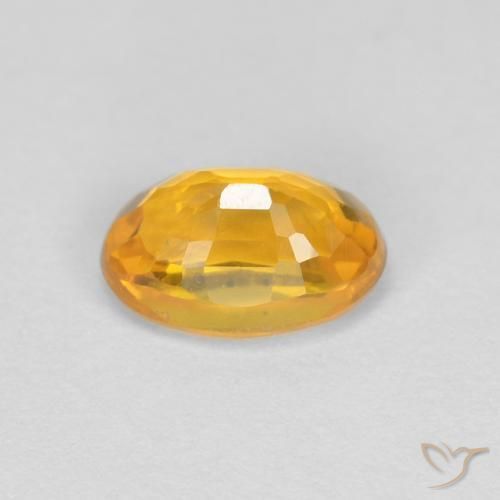 9,17 ctw natürlicher gold-orange Saphir, Oval, VVS
