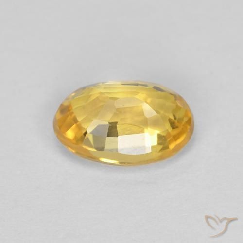 9,17 ctw natürlicher Golden Saphir, Oval, VVS