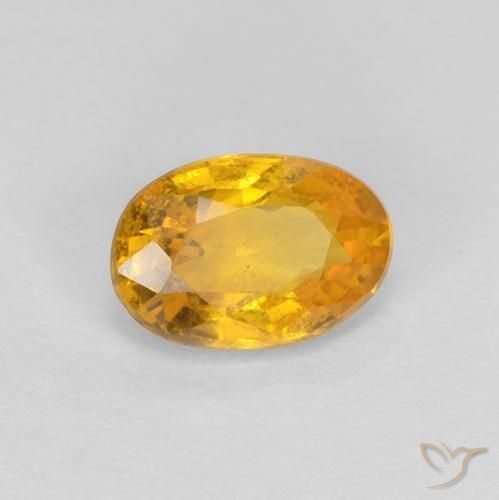 9,17 ctw natürlicher Dunkelgolden Saphir, Oval, VS-SI