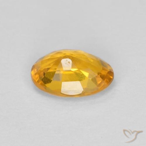 9,17 ctw natürlicher Dunkelgolden Saphir, Oval, VS-SI