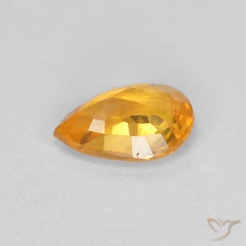 9,17 ctw natürlicher Mittelorange Saphir, Birnenform, VS-SI