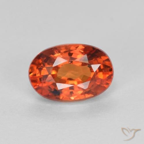 0.76ct Natürlicher Mittelrot Saphir, Oval, VS-SI