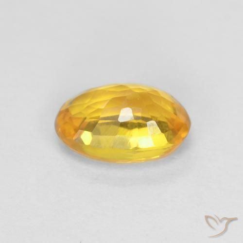 9,17 ctw natürlicher Golden Saphir, Oval, VVS