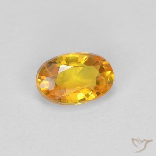 9,17 ctw natürlicher Golden Saphir, Oval, VVS
