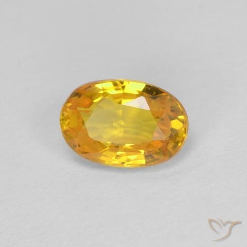 9,17 ctw natürlicher Golden Saphir, Oval, VVS