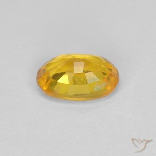 9,17 ctw natürlicher Golden Saphir, Oval, VVS