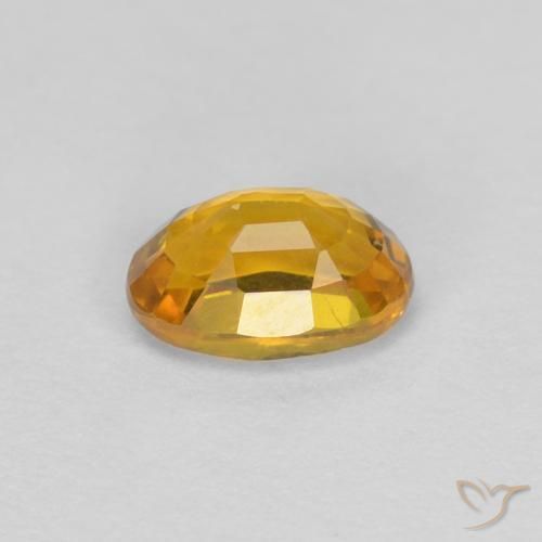 9,17 ctw natürlicher Dunkelgolden Saphir, Oval, VVS
