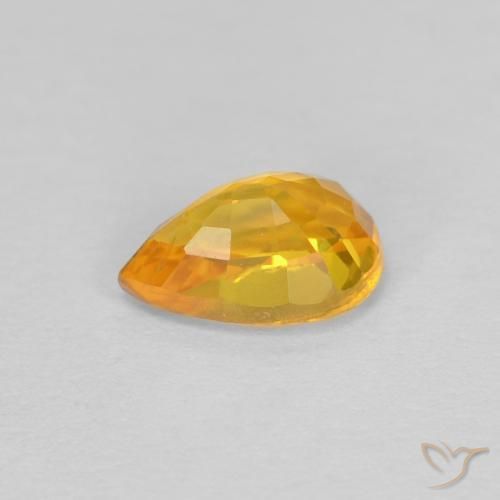 9,17 ctw natürlicher Golden Saphir, Birnenform, VVS