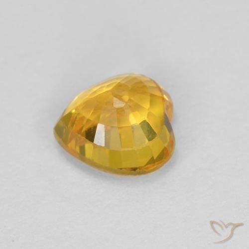9,17 ctw natürlicher Golden Saphir, Herz, VS