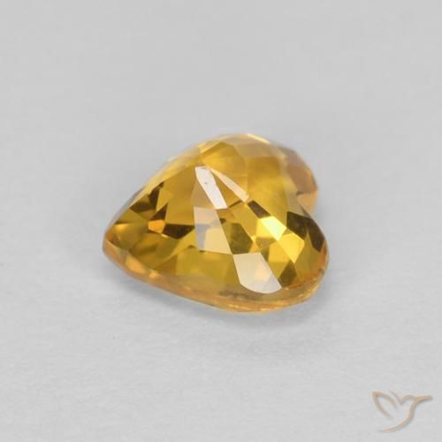 9,17 ctw natürlicher gold-orange Saphir, Herz, VVS