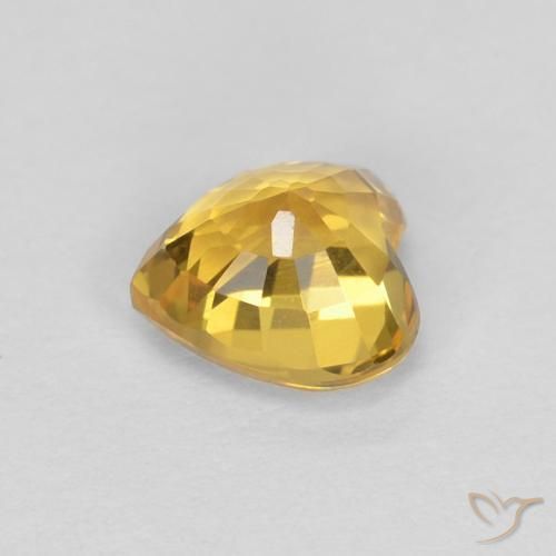 9,17 ctw natürlicher gold-orange Saphir, Herz, VVS