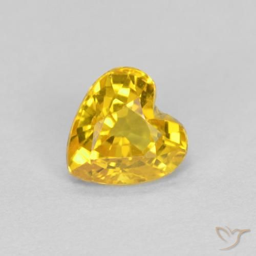 9,17 ctw natürlicher Golden Saphir, Herz, VVS