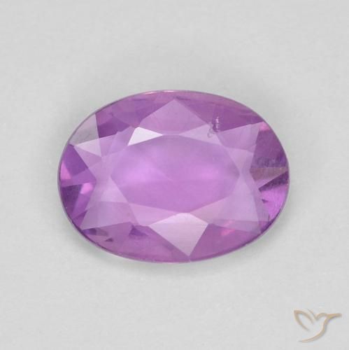 0.65ct Natürlicher Mittleres Rosa-Lila Saphir, Oval, VVS-VS