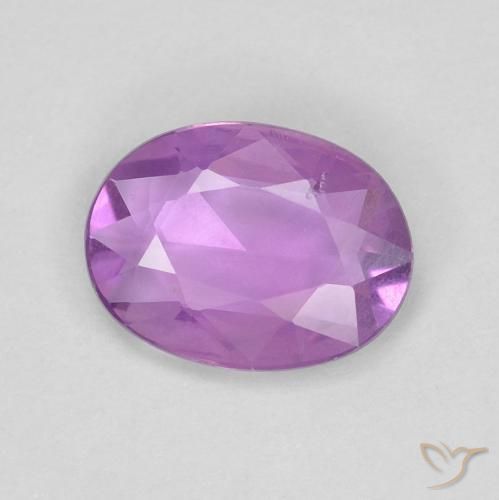 9,17 ctw natürlicher Mittleres Rosa-Lila Saphir, Oval, VVS-VS