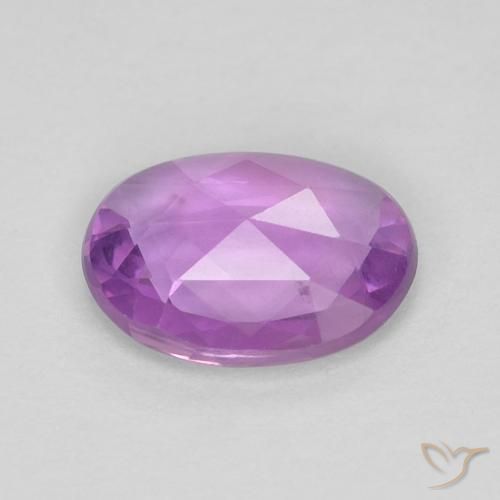 9,17 ctw natürlicher Mittleres Rosa-Lila Saphir, Oval, VVS-VS