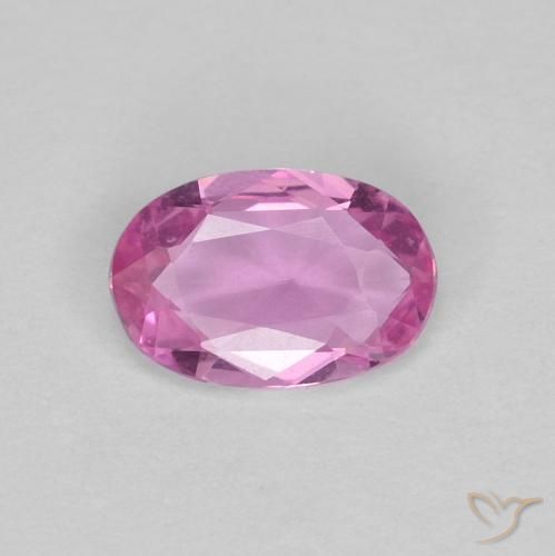 0.41ct Natürlicher tiefrosa Saphir, Oval, VVS-VS