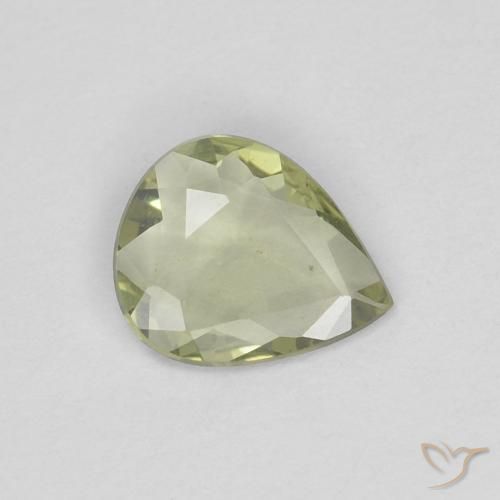0.34ct Natürlicher Warmes Grün Saphir, Birnenform, VVS-VS