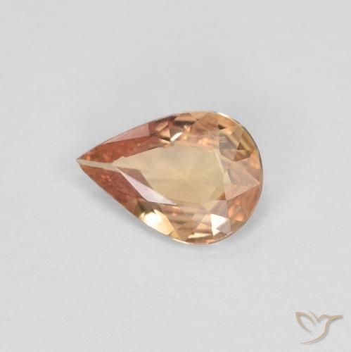 9,17 ctw natürlicher Helles Pfirsichgold Saphir, Birnenform, VVS
