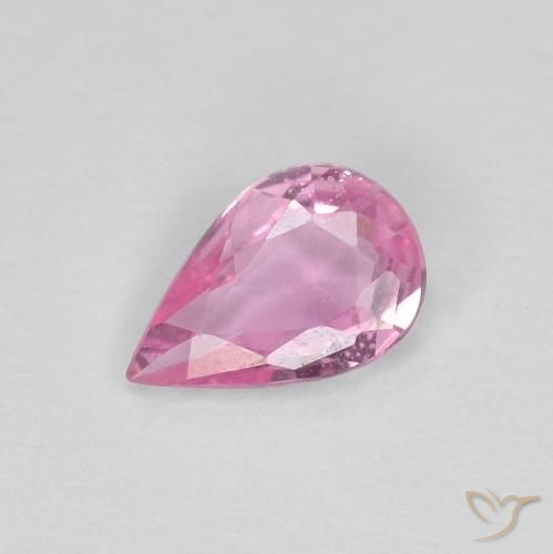 9,17 ctw natürlicher pink Saphir, Birnenform, VVS
