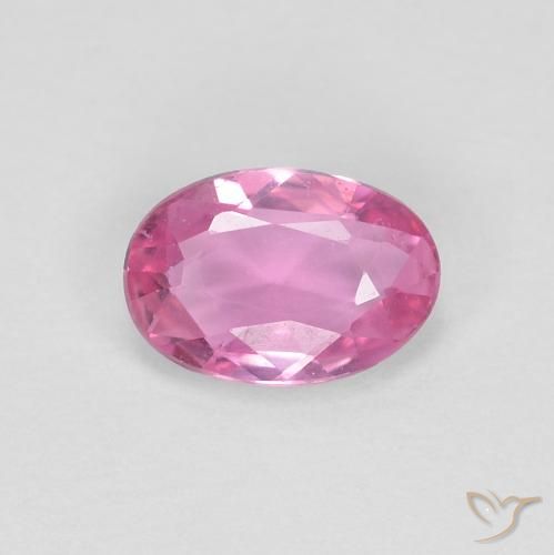 0.47ct Natürlicher Mittelrosa Saphir, Oval, VVS