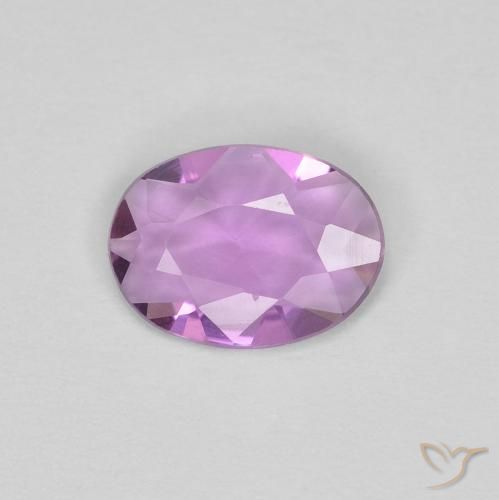 0.48ct Natürlicher Hellrosa Violett Saphir, Oval, VVS