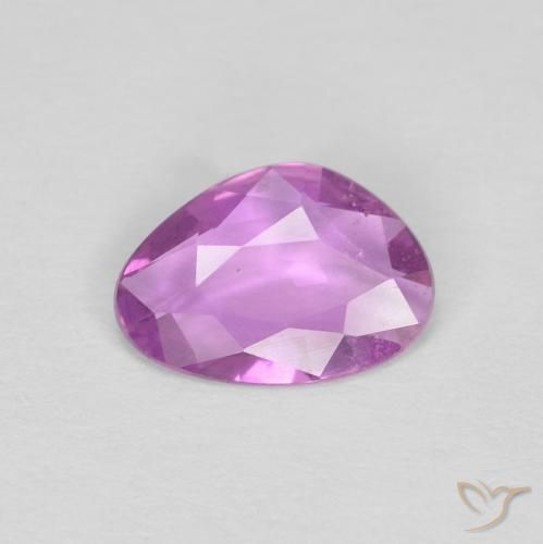 0.51ct Natürlicher Tiefrosa-Lila Saphir, Fantasie, VVS-VS