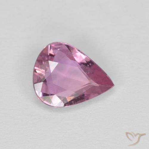 0.47ct Natürlicher Mittelviolett Saphir, Birnenform, VS