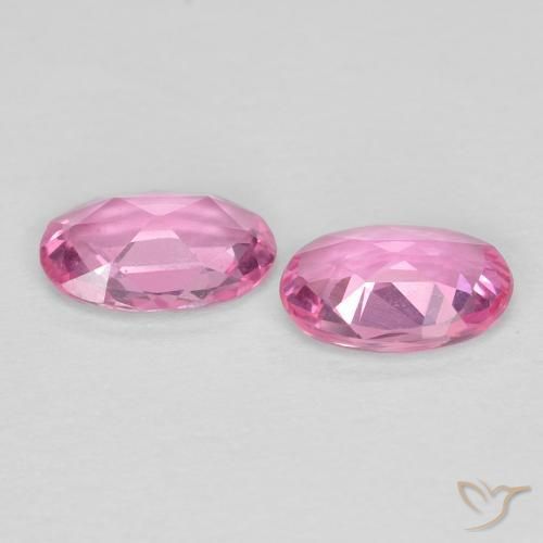 0.80 ct natürliche Intensives Rosa Saphir-Edelsteine, Oval, VVS