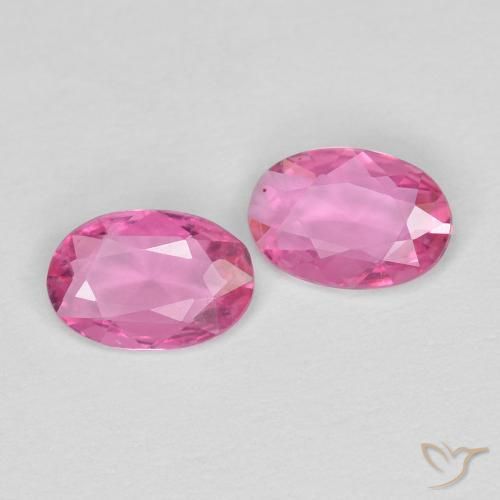 0.62 ct natürliche tiefrosa Saphir-Edelsteine, Oval, VVS