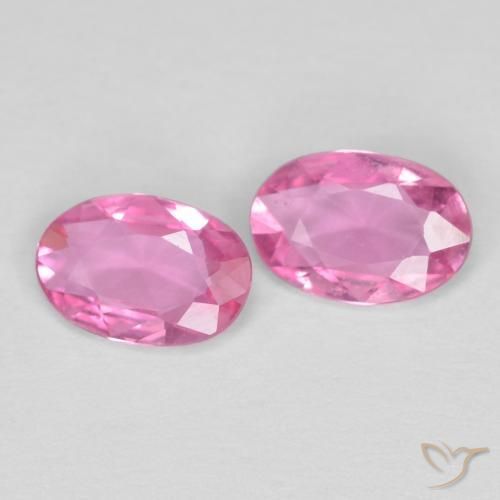0.80 ct natürliche Königslila Rosa Saphir-Edelsteine, Oval, VS