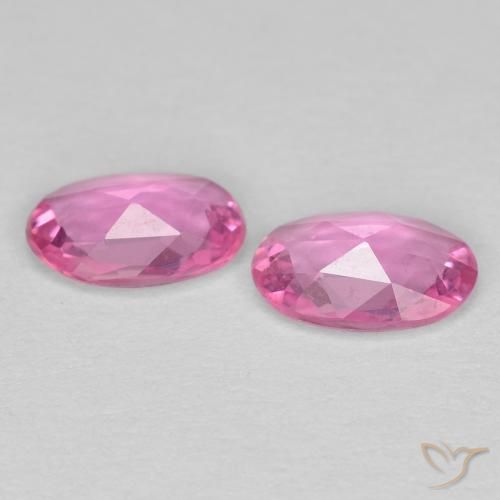 0.80 ct natürliche Königslila Rosa Saphir-Edelsteine, Oval, VS