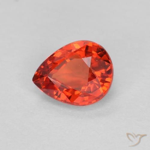 9,17 ctw natürlicher Leuchtendes Purpurrot Saphir, Birnenform, VS