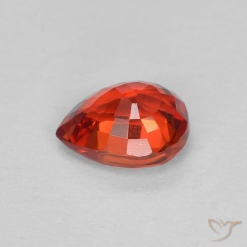 9,17 ctw natürlicher Leuchtendes Purpurrot Saphir, Birnenform, VS