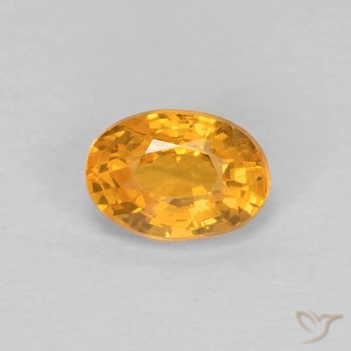 9,17 ctw natürlicher Orange-Gold Saphir, Oval, VS