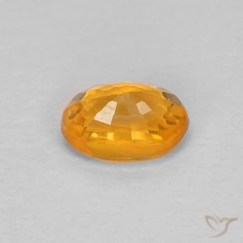 9,17 ctw natürlicher Orange-Gold Saphir, Oval, VS