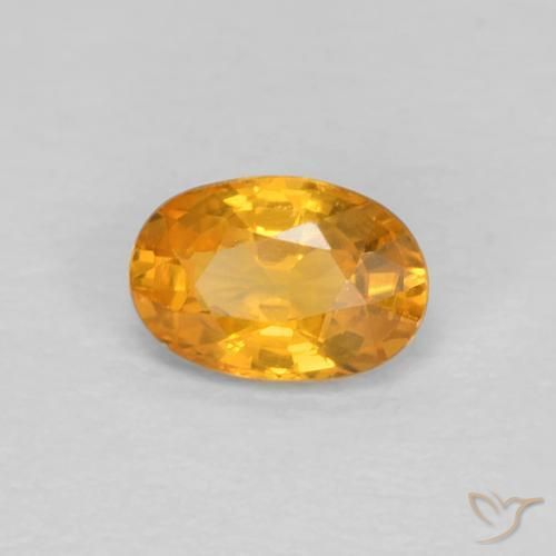 9,17 ctw natürlicher Mittelorange Saphir, Oval, VVS-VS