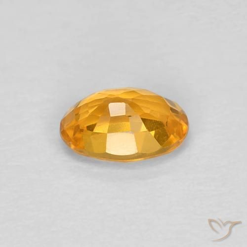 9,17 ctw natürlicher Mittelorange Saphir, Oval, VVS-VS