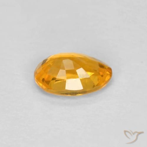 9,17 ctw natürlicher Orange-Gold Saphir, Oval, VS