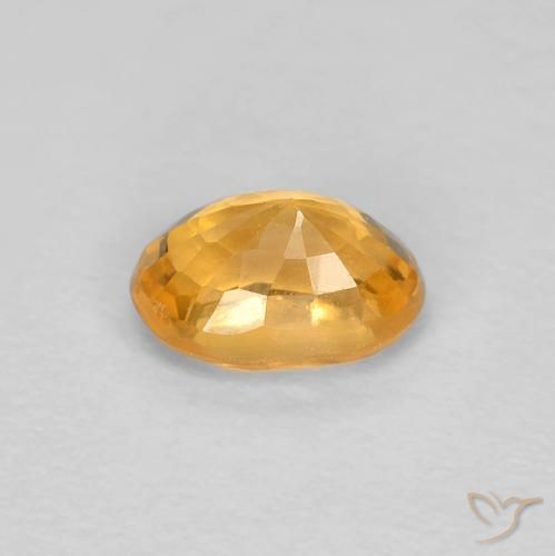 9,17 ctw natürlicher Orange-Gold Saphir, Oval, VS