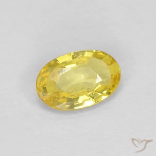 9,17 ctw natürlicher Helles Gold-Gelb Saphir, Oval, VS
