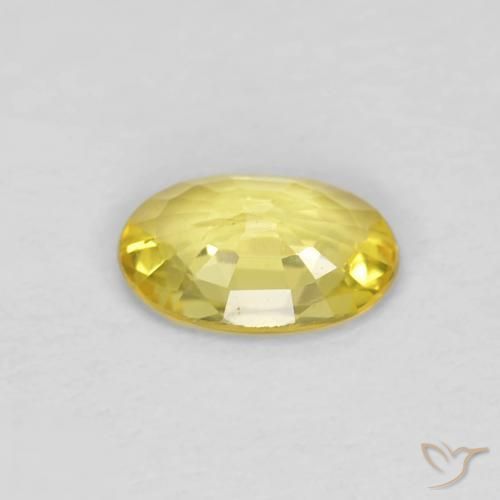 9,17 ctw natürlicher Helles Gold-Gelb Saphir, Oval, VS