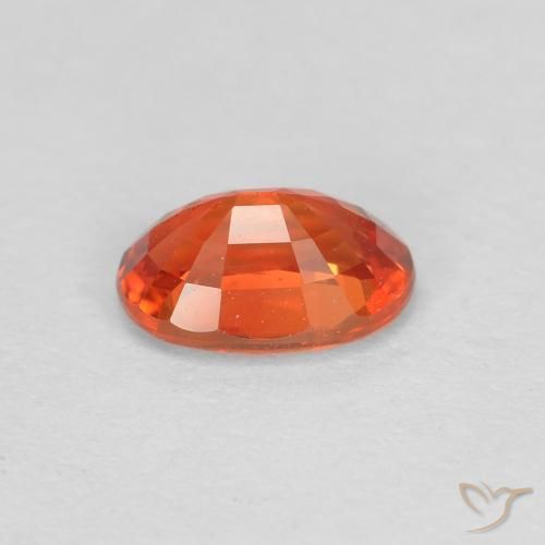 9,17 ctw natürlicher rötlich-orange Saphir, Oval, VS